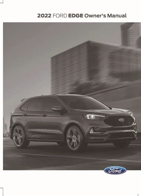 2022 ford edge owners manual